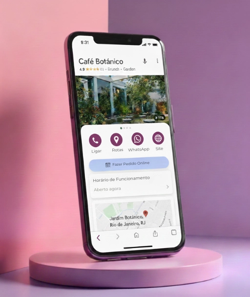 Interface do Google Meu Negócio
